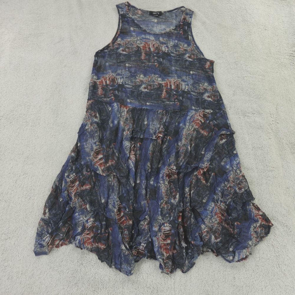Comfy USA Tunic Dress Patterned Mesh Art‎ to Wear